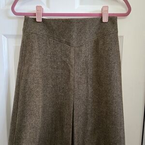GAP Brown Skirt with Cream Waistband